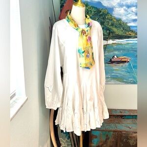 NWT, Gianni Bini,Romantic,Exquisite Dress,Layered,Full Skirt,Soft Cotton,Size L